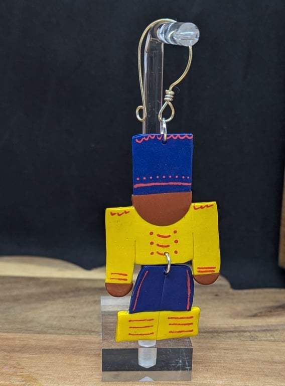 Christmas tree yellow soldier nut cracker