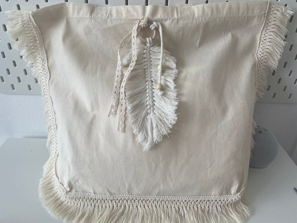 Natural style large tote bag made to order