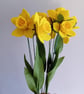 Handmade Felt Daffodil Bouquet: St Davids Day Decor, Welsh Gift - Image 3