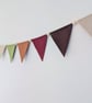 Earth Tones Felt Bunting - Boho Woodland Wall Hanging Decor - Image 7
