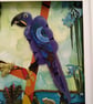 Amazon Adventure Macaw Mixed Media Artwork - Image 3
