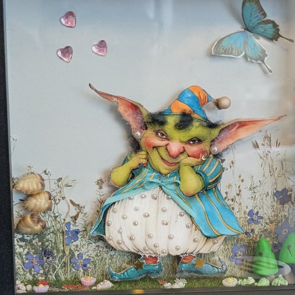 PAIR OF GOBLINS  3D FRAMED ART WORK