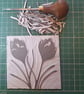 An original handprinted linoprint of Crocuses - Image 5
