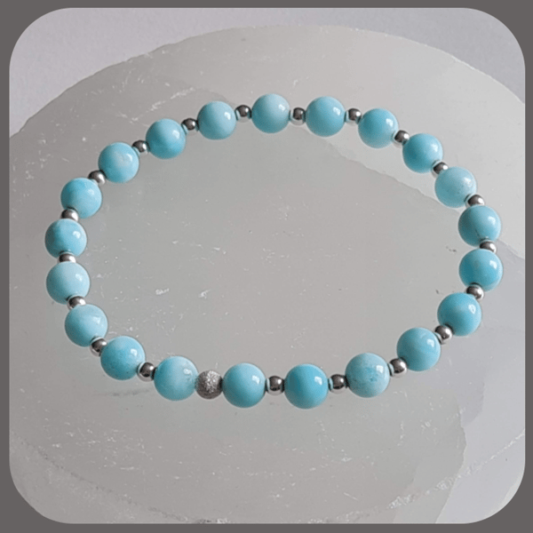 Larimar and Sterling Silver bracelet