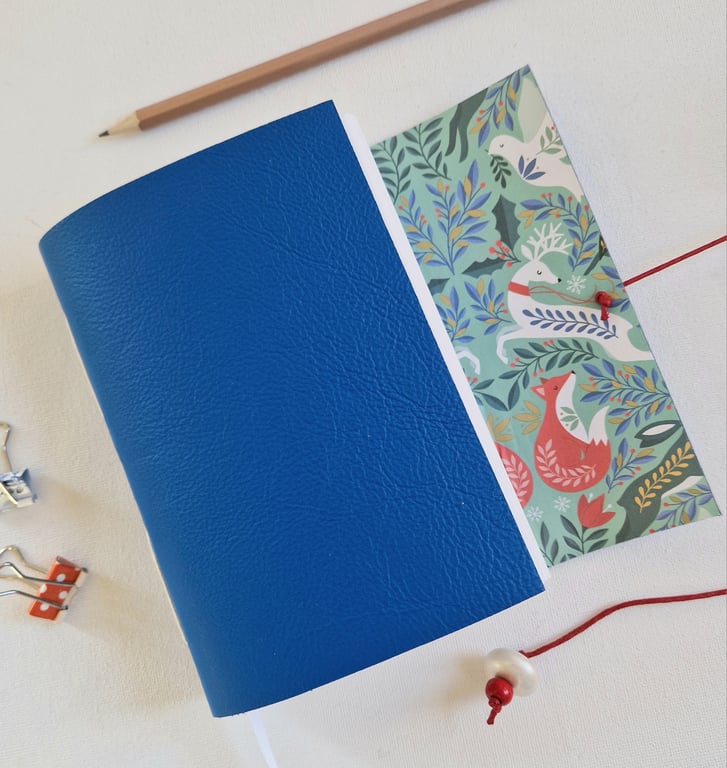 Blue Scandi Christmas Journal, Christmas Memories, Family Tradition A5 or A6