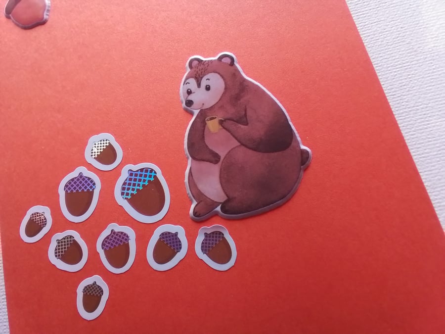 Any occasion woodland theme card. Ref 397