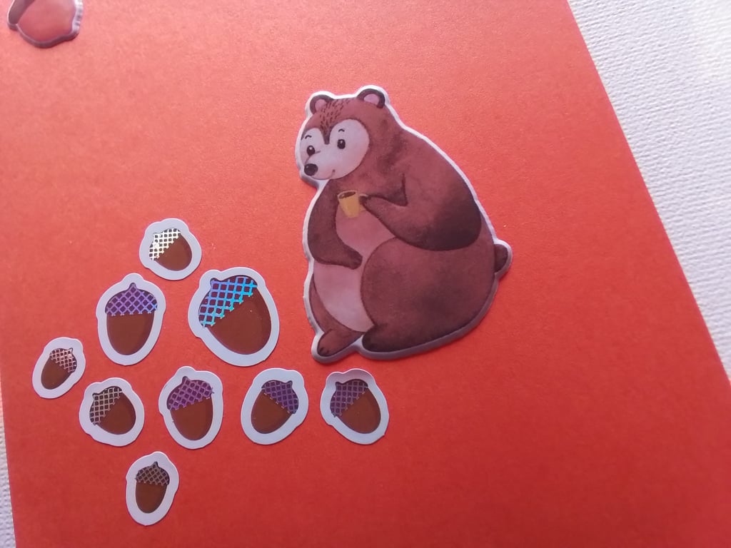 Any occasion woodland theme card. Ref 397