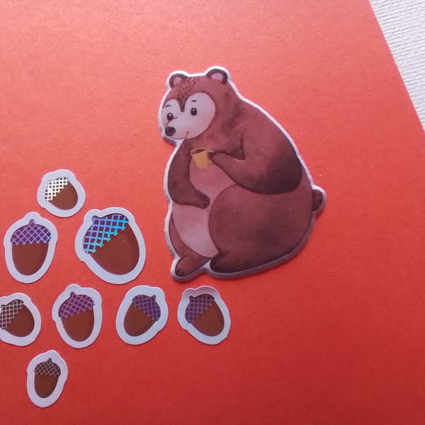 Any occasion woodland theme card. Ref 397