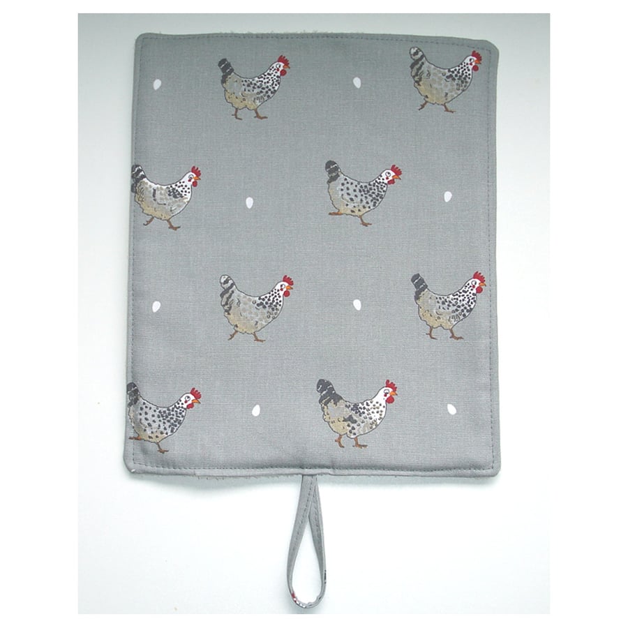 Rayburn 600 Pair of Hob Lid Mat Covers 2 x Chicken Cover Sophie Allport