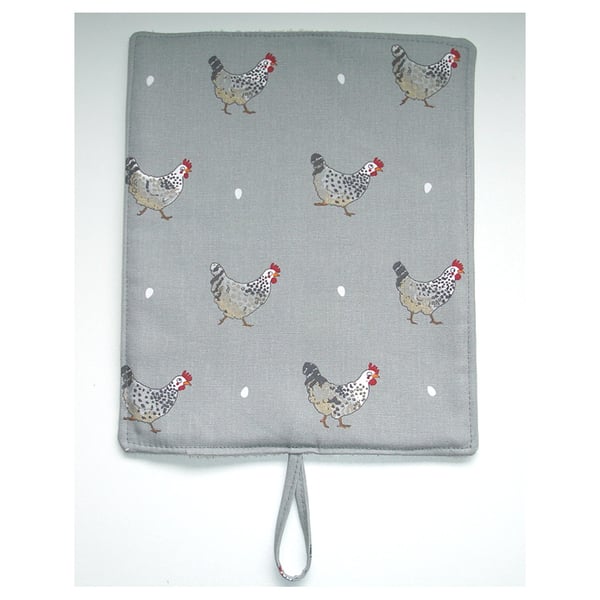 Rayburn 600 Pair of Hob Lid Mat Covers 2 x Chicken Cover Sophie Allport