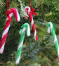 Pair of Hand Knitted Candy Canes  - Image 1