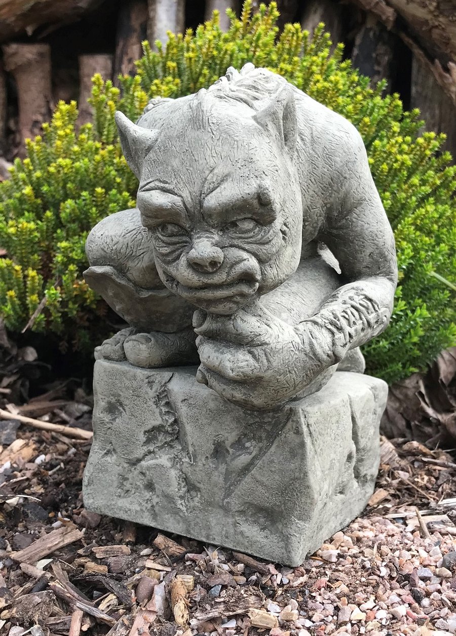 Rex the Gargoyle Stone Garden Statue