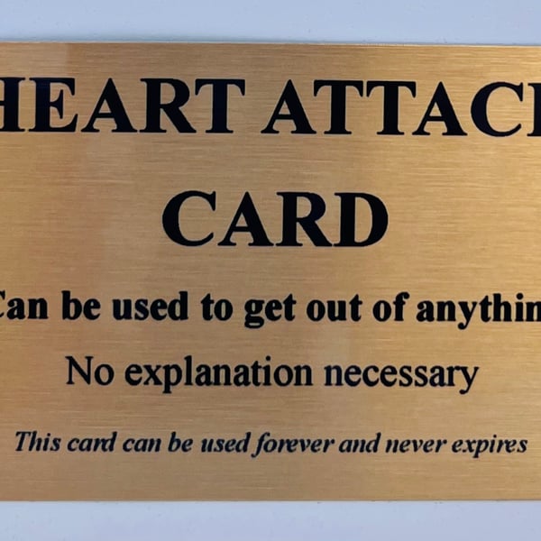 Heart attack Card