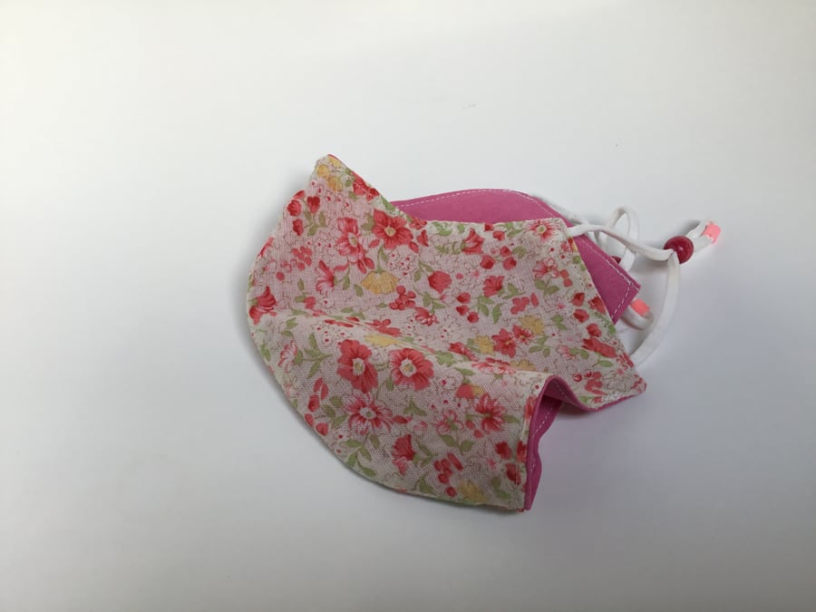 One medium size double layered face mask