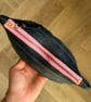 Unlined Inner Tube Bag - Pink Zip and Writing - Wipe Clean Zip Storage Bag - Image 5