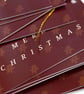 9 'vintage red gingerbread' christmas gift tags, gift wrapping accessory