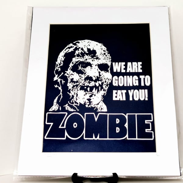 Zombie Flesh Eaters Papercut - hand cut paper art