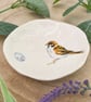 Sparrow Handmade Ceramic Dish, Garden Bird Dish - Image 2