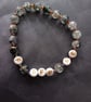 Elasticated M.E. awareness beaded bracelet with empowerment message - Image 3