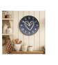 23cm Slate clock (heart)
