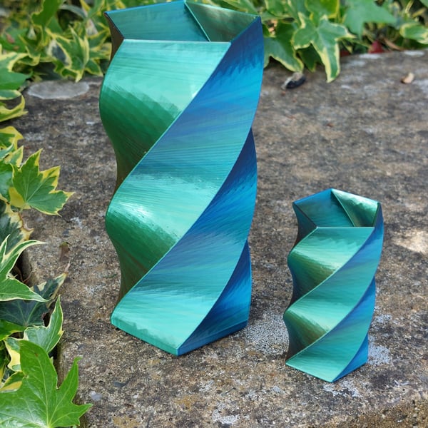 Pack of 2 Iridescent Pots Multi Uses 