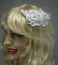  double  white rose hair accessory - Image 2