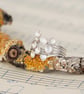 Sterling silver lichen ring with moonstone - Image 5