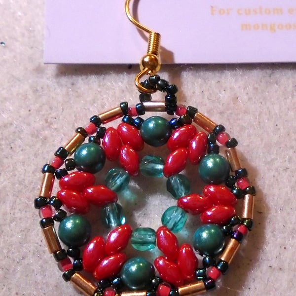 1920s-style bead earrings (customisable)