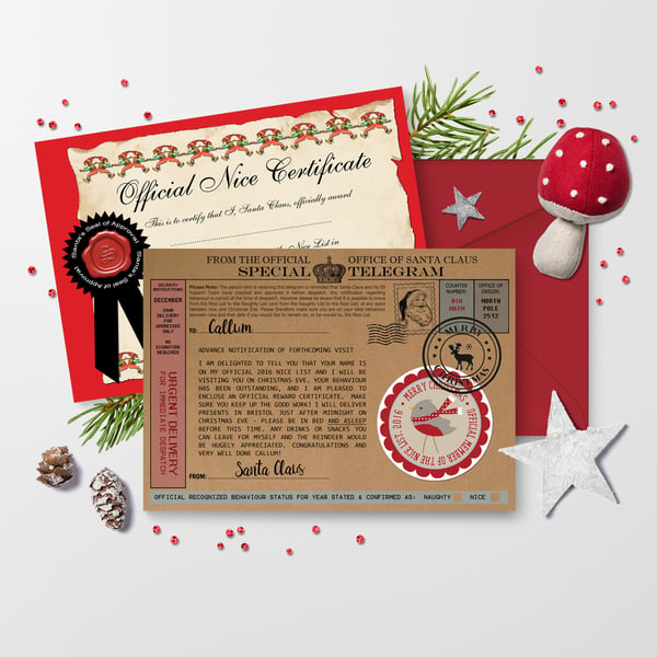 Personalised Santa Telegrams, for all ages this Christmas