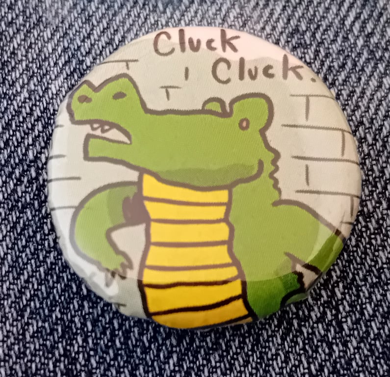 Vintage Comic Badge – Crocodile