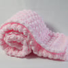 Pink Crochet Baby Blanket: Extra Thick and Cozy - Perfect Handmade Baby Gift!