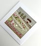 Textile Art, Embroidered Art, Mounted Wall Art - Cottage Garden - Image 9