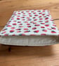 Strawberry Print Quilted Fabric Book Sleeve - Paperback Size  - Image 5