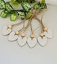 6 Grey Hanging Heart Essential Oil Diffusers