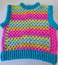 Adult crochet cropped sweater vest tank top