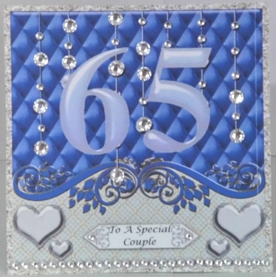 3D 65th Anniversary Card Sapphire