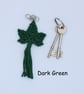 Macrame keyrings, ivy leaf keychain - Image 2
