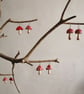 Half-Round Red Spotty Mushroom Earrings II - Image 7