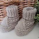 Designer Super Soft Merino Wool Baby Booties 0-3 months size