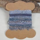 Small Dark Cochineal and Indigo Natural Dye Purple Textured Thread Pack
