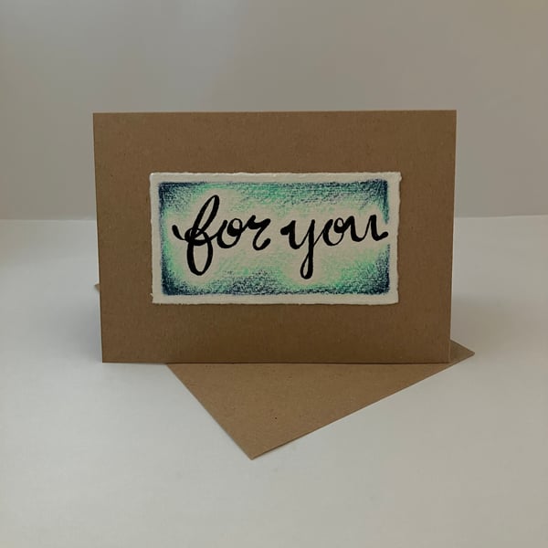 For You - Green Greetings Card