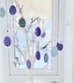 6 Easter egg decoration - hanging jewelled egg, set of 6 - Image 3