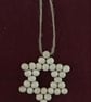 Boho macrame Christmas decoration set- navy trim - Image 8