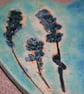 Handmade Heart & lavender ceramic tile decoration - Image 4