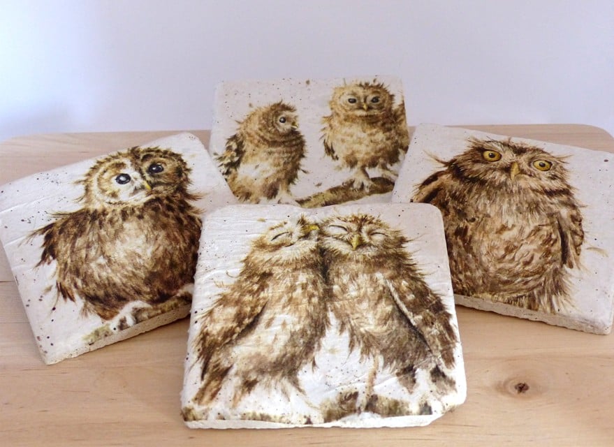 Set of 4 Marble Coasters