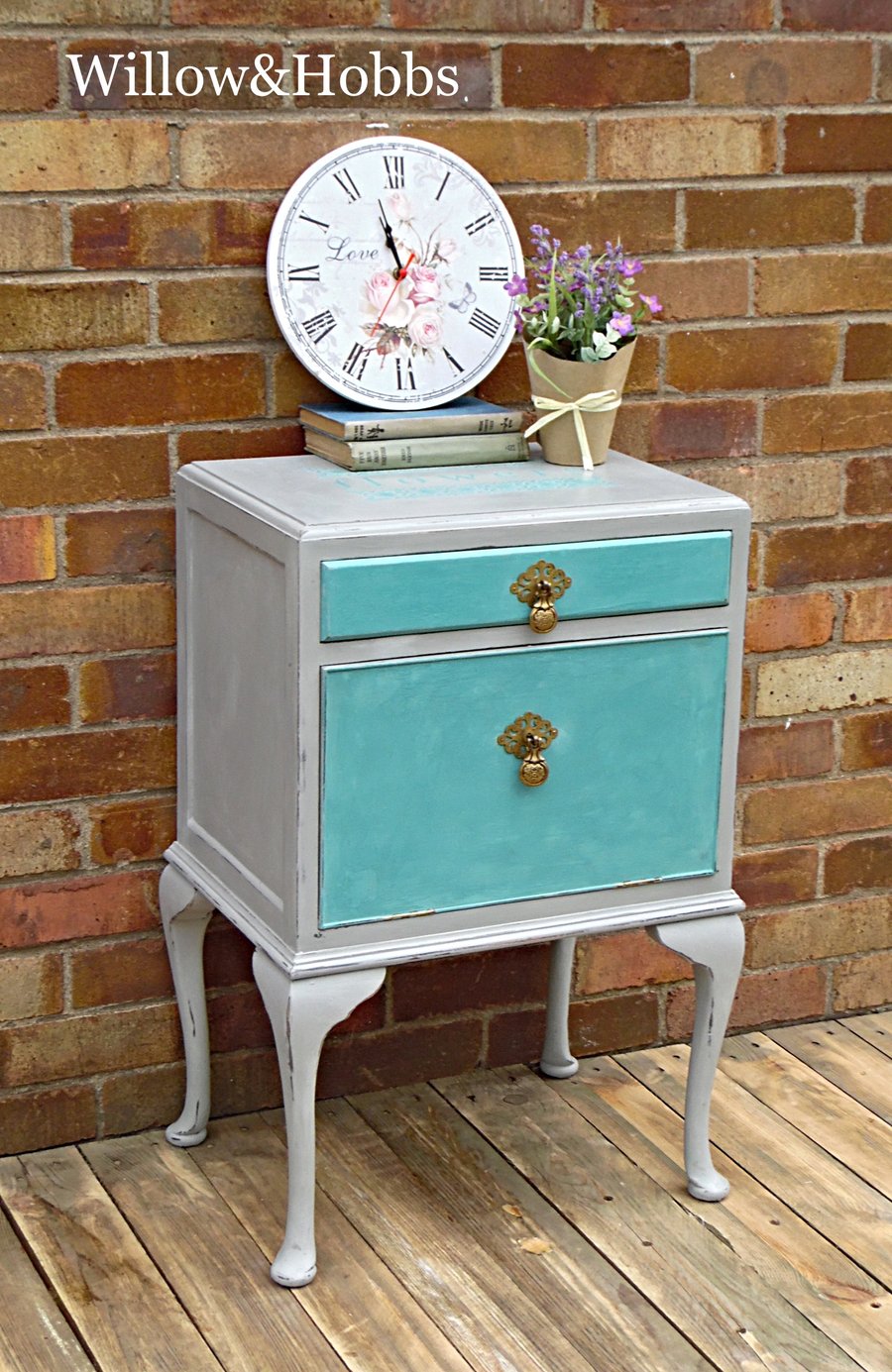 Now Sold - Renovated Queen Anne style vintage cabinet, bedside table