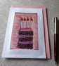 Individually Hand Crafted Textile Blank Card - Image 1