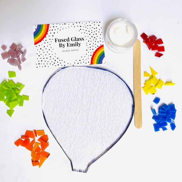 Make at Home Fused Glass Hot Air Balloon Kit