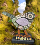 Bone china Mosaic Bird ornament