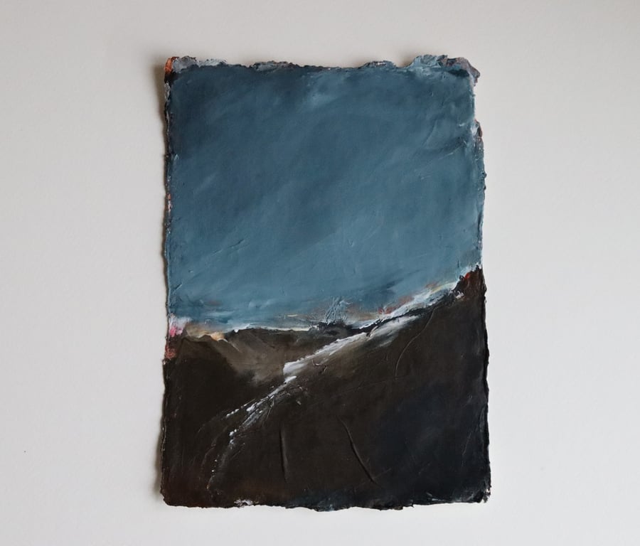 storm - small landscape painting